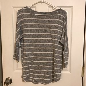 Top, grey striped